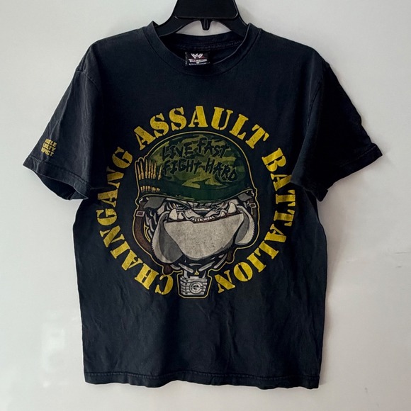 WWE Other - WWE John Cena Chaingang Assault Battalion Graphic T-Shirt Black Mens M